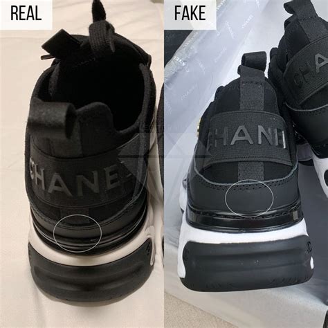 chanel sneakers fake vs real|how to check Chanel authenticity.